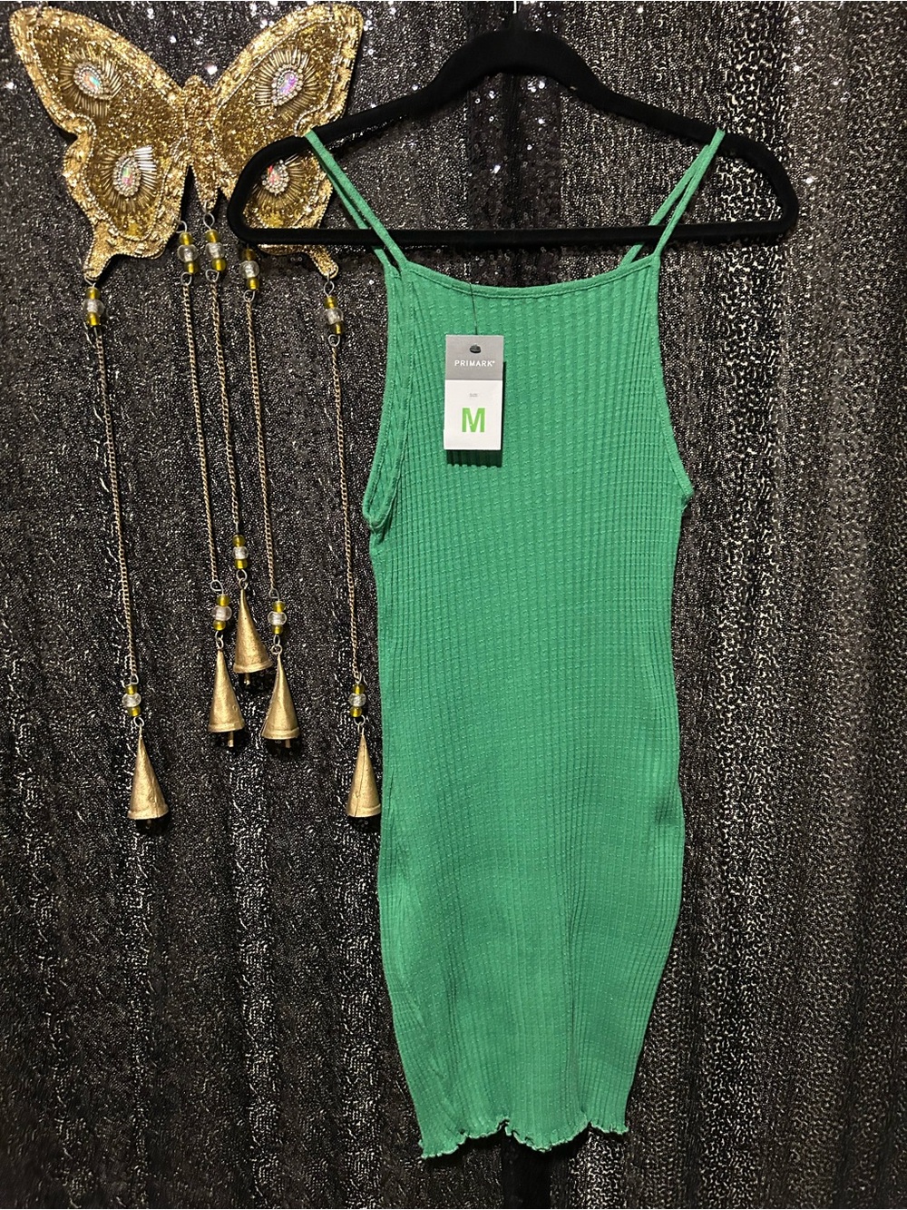 Primark Green Ribbed Dress - Medium